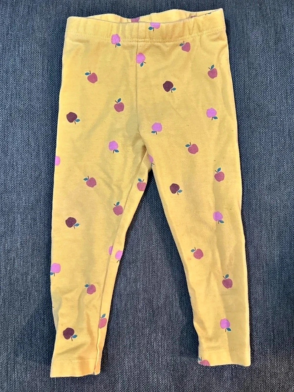 Garanimals Baby/Toddler Girl 12m Yellow Apple Leggings